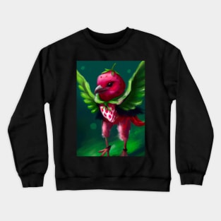 Strawberry Bird Crewneck Sweatshirt